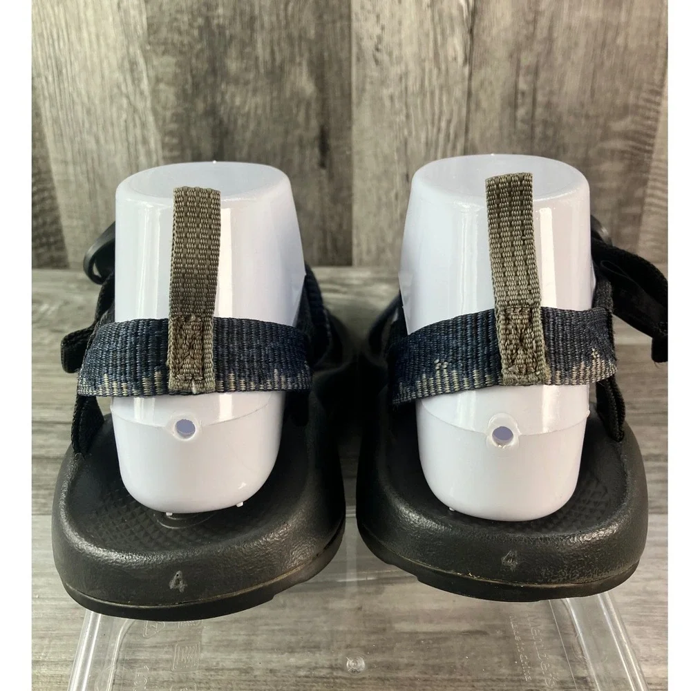 Chaco Kids Z1 Ecotread Blue Grey Geometric Sport Sandals Size 4 J180271